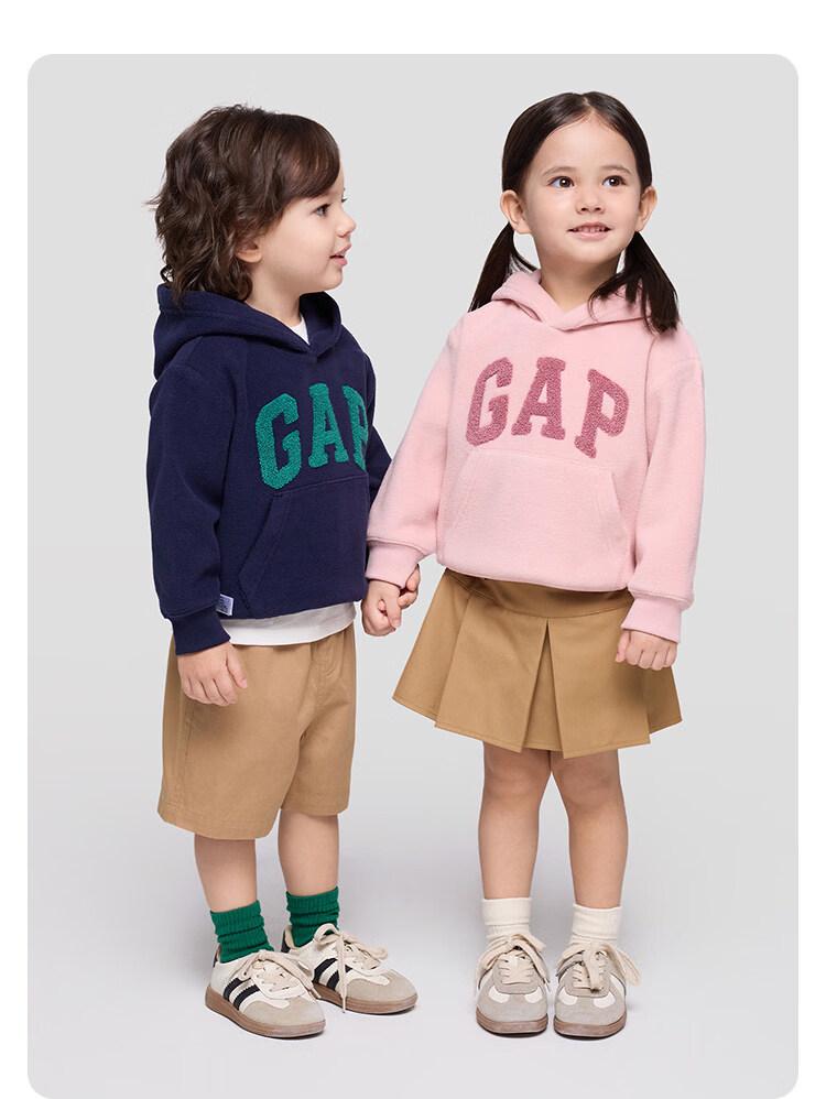 Gap Toddler Boys' Fleece-Lined Logo Hoodie