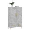 VidaXL Highboard Concrete Grey 69.5x31x115 Cm Engineered Wood 828224