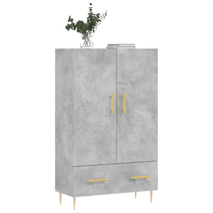 VidaXL Highboard Concrete Grey 69.5x31x115 Cm Engineered Wood 828224