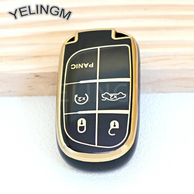 New TPU Car Remote Key Case Cover Shell, For Jeep Renegade Grand Cherokee Dodge Ram Charger 1500 Challenger Chrysler 300C Travel