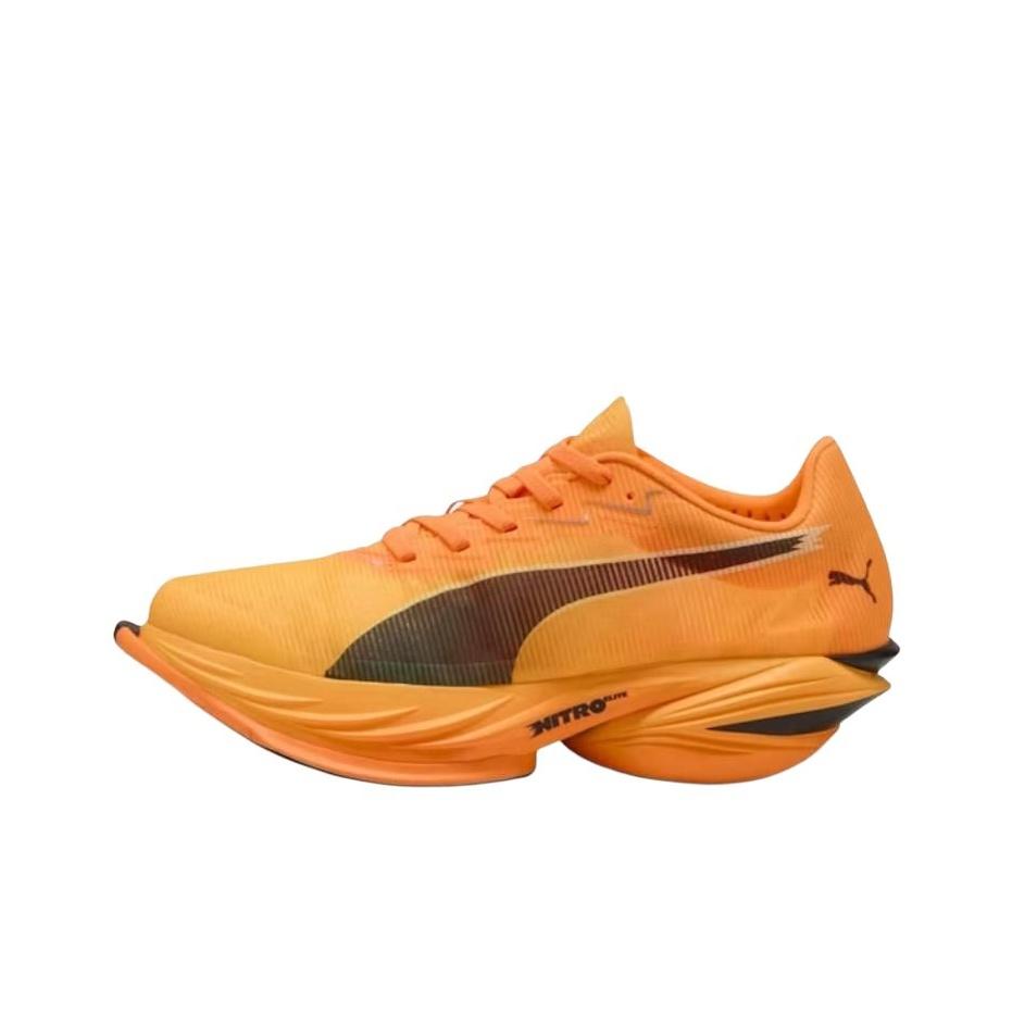 Puma Fast-R Nitro Elite 3 Heat Fire Black Women Sneakers Orange 312061-03