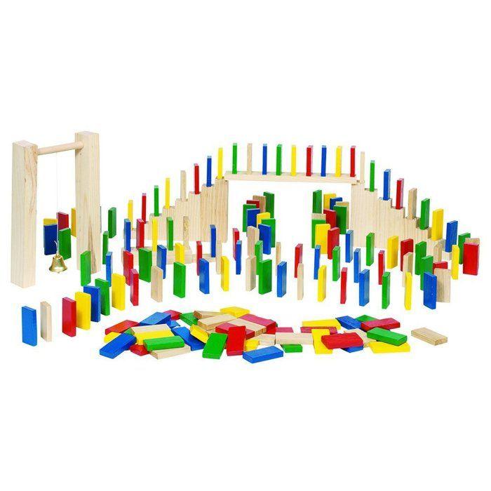 Jeu de construction en bois - goki - avdj-4316 - 250 pièces - jaune - pour enfants de 5 ans et plus