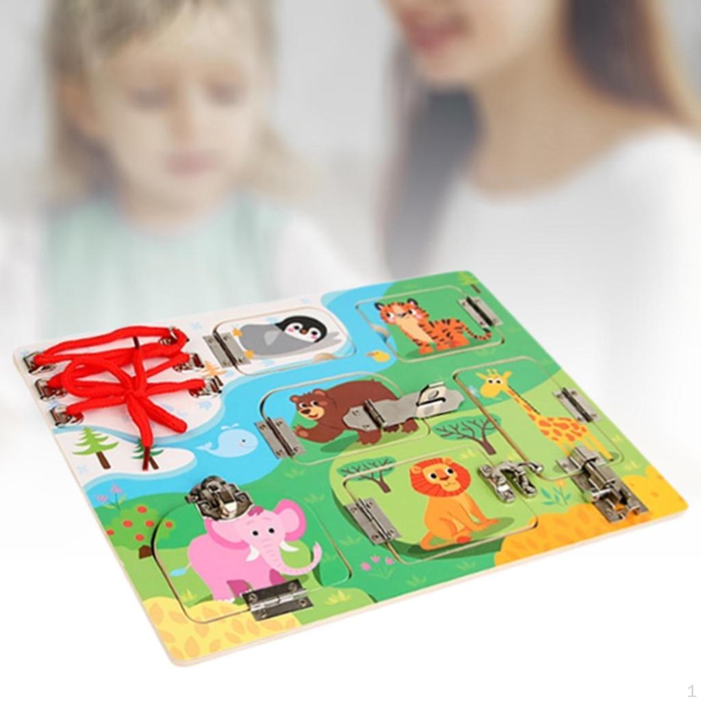 Busy Board Activity Enlightenment Toy Basic Life Skills Sensory Toys Educational Learning for