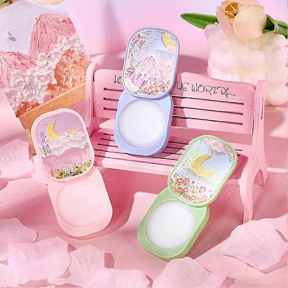 Solid Deodorant Perfume Balm Set 3pcs Long Lasting Natural for Men Women