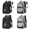 Cute Cartoon Printed Night Luminous Waterproof Laptop Backpack With Usb Charging