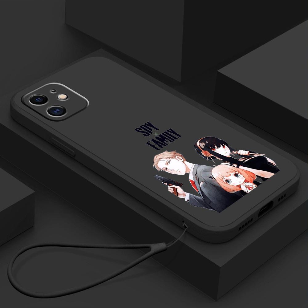 

Samsung Galaxy A14 A24 A54 A34 для iPhone 11 12 13 14 15 Pro Max Xiaomi Redmi 13C Note 13 Huawei Straight Edge Мягкий чехол для телефона NY17 Spy X Family Anime Huawei P30 Pro чёрный