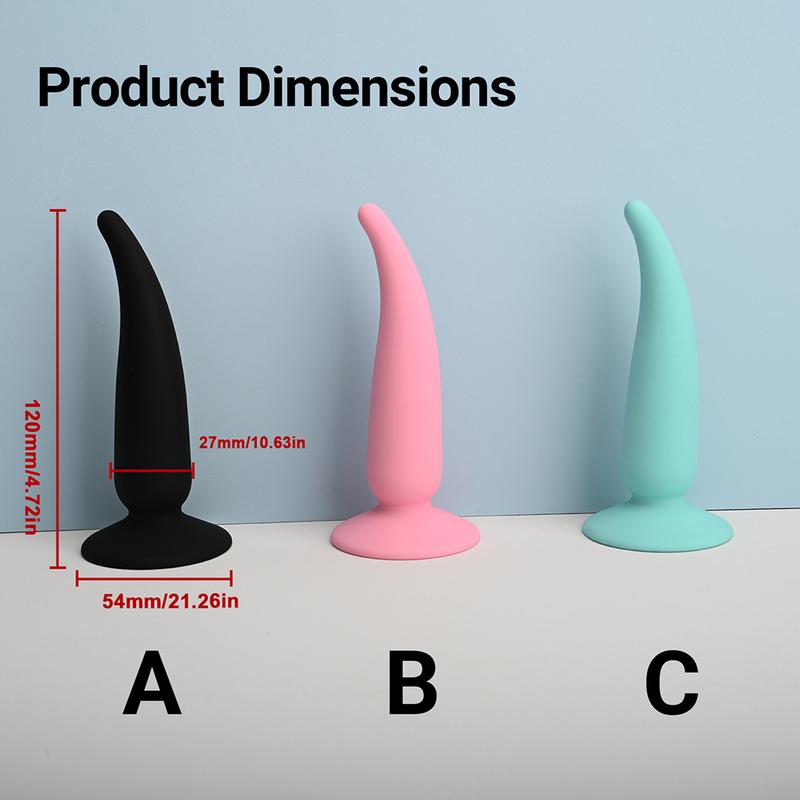 Pepper-shaped Anus Anal Plug Flexible Tip,Curved Butt Plugs Sex Toys,Analplug Buttplug Butplug With Suction Cup