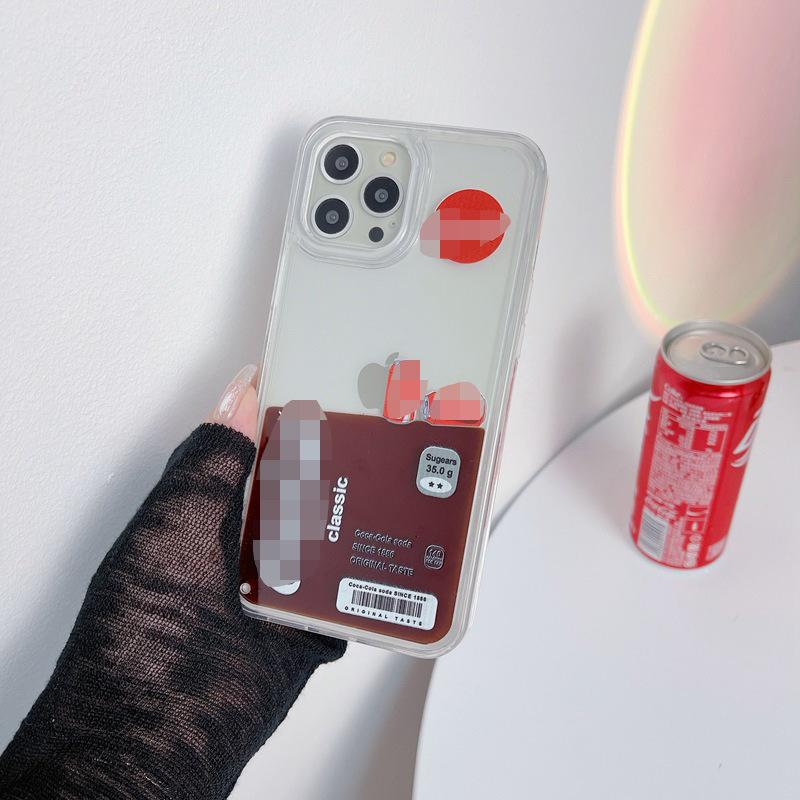 Applicable to IPhone17ProMax Internet celebrity liquid quicksand mobile phone case beverage floating large hole anti-drop protective case IPhone 17
