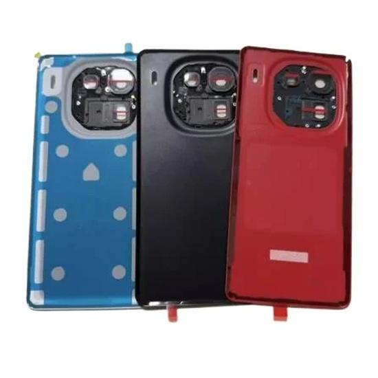 Replacement Ori For Vivo iQOO 12 / 12 Pro 5G Battery Back Cover Rear Glass Panel Shell Case Housing Lens Frame + Adhesive