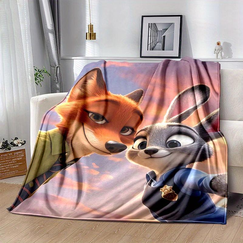 1 st, Zootopia Filmdjur Heminredning Filt Perfekt för Soffa, Fåtölj, Säng, Resa, Camping, Bil, Strand, Kontor Vila Mjuk Pläd Gåva
