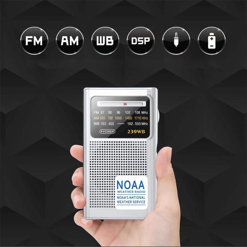 FM/AM Emergency Pointer Tuning Radio Mini Handheld Pocket Radio Speaker With Dsp Digital Signal