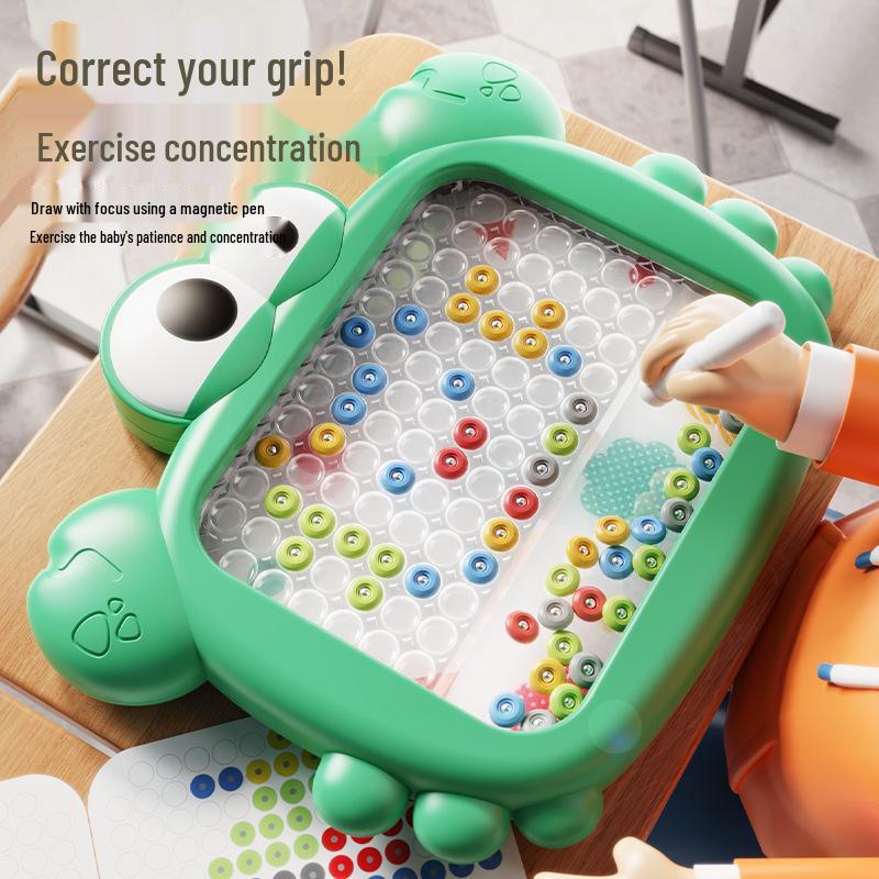 Magnetic Ball Maze Toy: Rabbit & Crab Drawing Board for Kids – Educational and Concentration Training