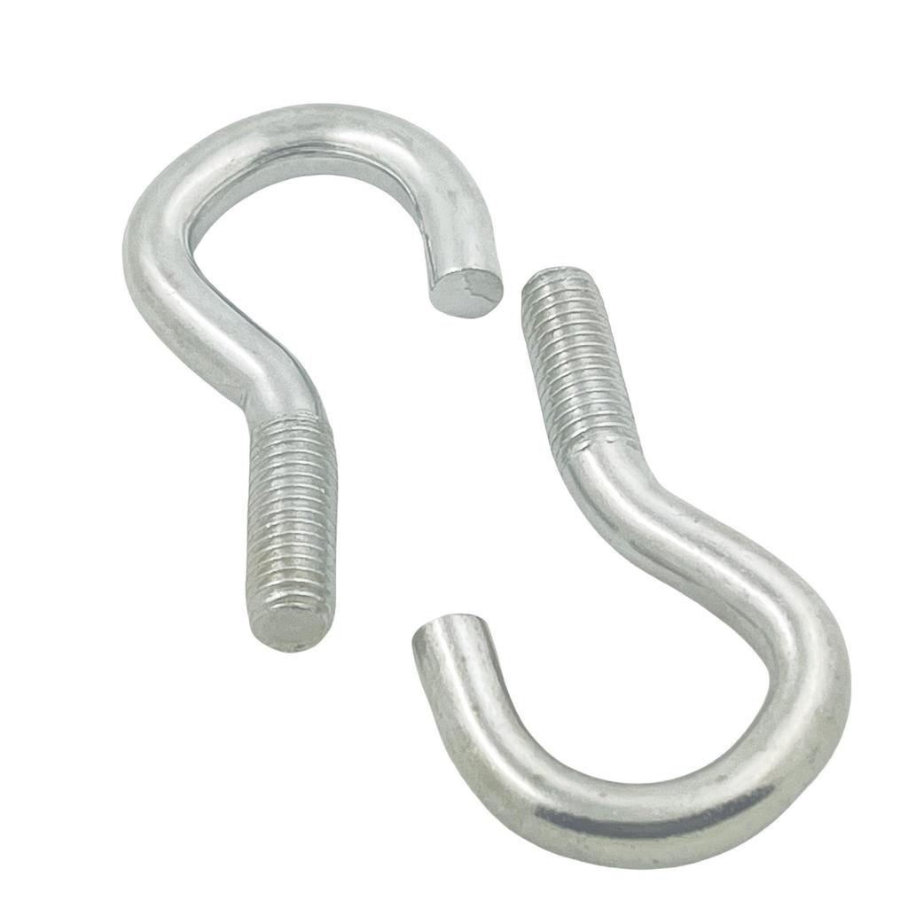 Galvanized White Zinc Open Hook Eye Bolt, 4-12, Non-Standard Carbon Steel