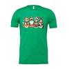 Unisex Christmas T Shirt Featuring Four Festive Cats In Santa Hats And Cozy Swea