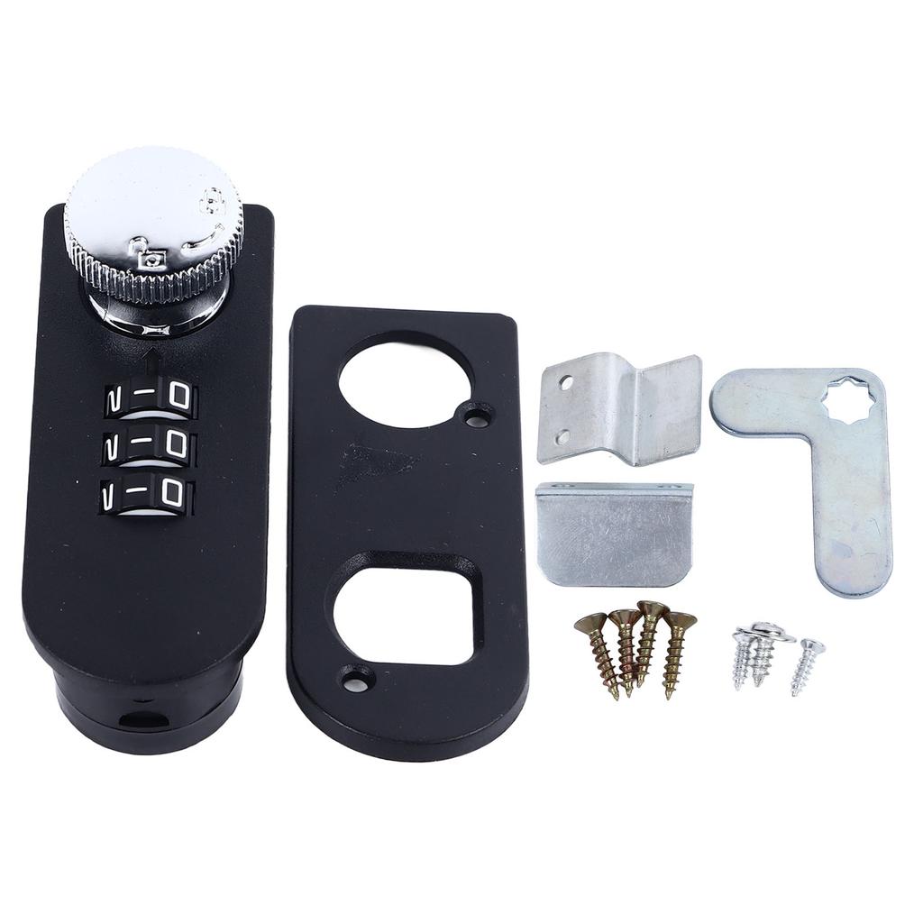 Combination Cabinet Lock Resettable 3 Digit Mechanical Password Lock for Drawers Wardrobes Door to