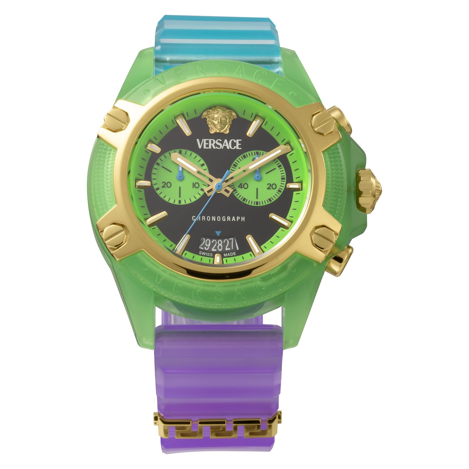 

Icon Active VE8P00524 Multicolor [Versace] Men s Watch, [Used] чорний