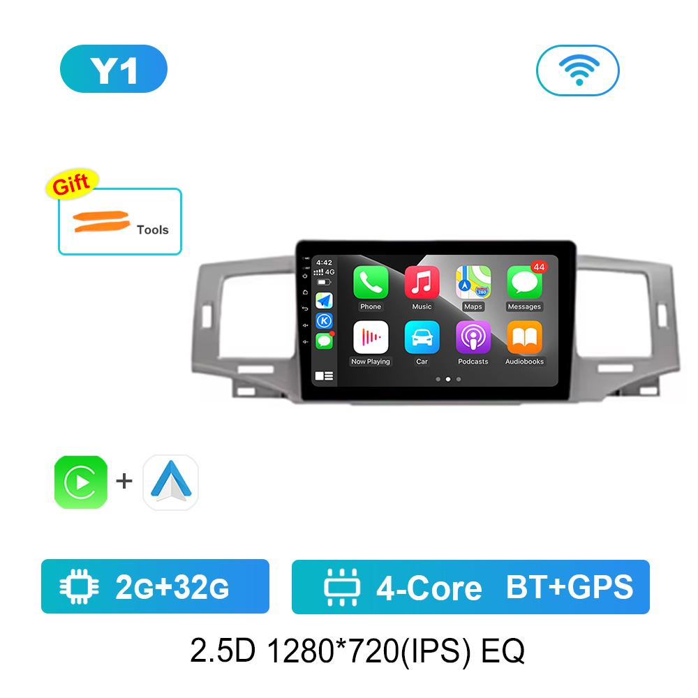 

GPS Navigation Android System for Toyota Corolla 9 E120 2004 - 2006 Car Video Multimedia Player Split Screen 4G Carplay BT WiFi