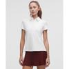 Quick Dry Short Sleeve Polo Shirt  Straight Hem White