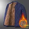 Men's Lambswool Cotton Winter Jacket - Middle-aged Father's Warm Loose Coat with Thick Velvet Liner