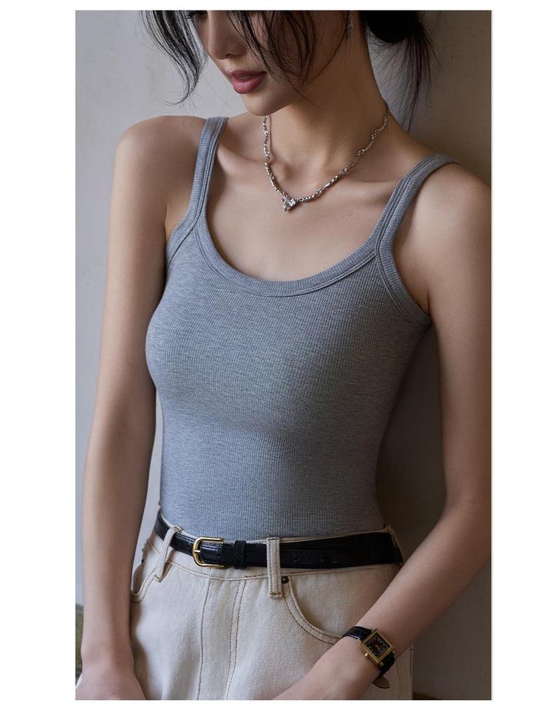 Damen Ärmelloses Anti-Expositions-Camisole-Top - Sommer Ober- und Unterbekleidung Basis, Seitliche Fettabdeckung