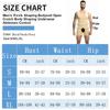 Herren Premium Kompressions Formwäsche Ärmellos Ganzkörperformer Bauchkontrolle Bodysuit Offener Schritt Po-Lifter Haken Unterwäsche Schlankmachende Weste