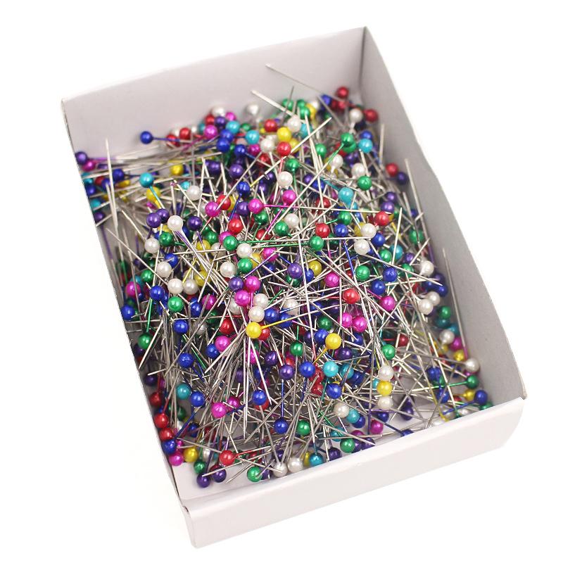 Szpilki z perłową główką do szycia krawieckiego i odzieży