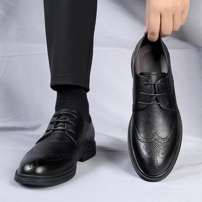 Herren Neue Luxusmarke Klassische Retro Schuhe Hochzeitsparty Büro Formelle Geschäftsschuhe Echtes Leder Komfort Spitzballerinas