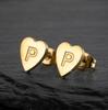 2025 Women's Retro Stainless Steel Alphabet Stud Earrings: Geometric & Simple Design