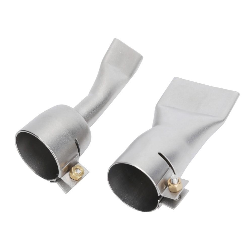 2Pcs Professional Stainless Steel Welding Nozzle 20mm Small 40mm Large Flat Nozzle Welder Tool Tip Metal Fabrication