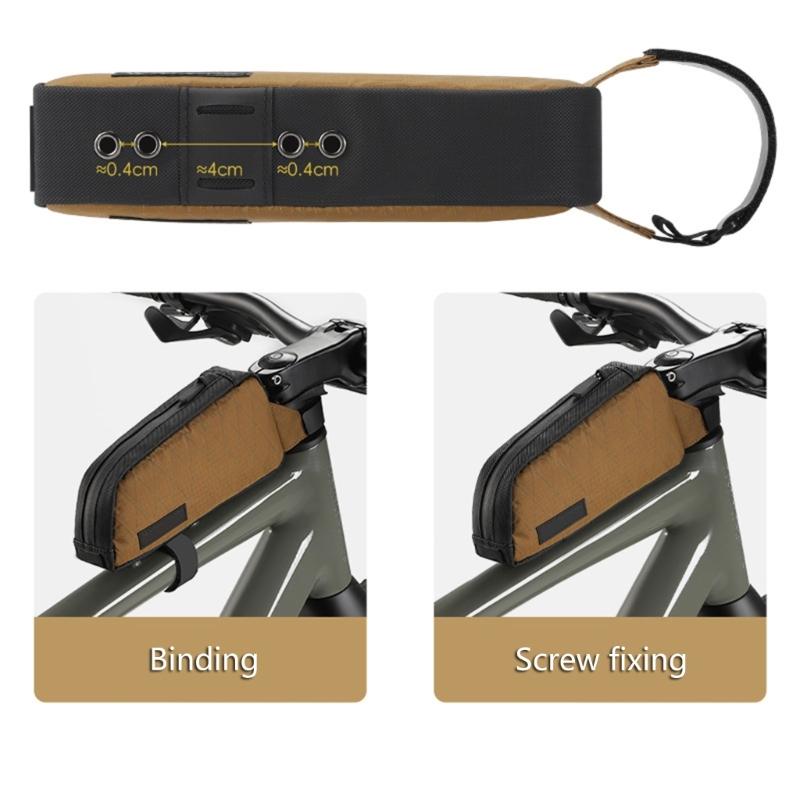 Bicycles Handlebars Bag, Balance Bikes Handlebars Bag, Water Proof 8Inch Bikes Bag Front Bicycles Frame Bag Shoulder Bag