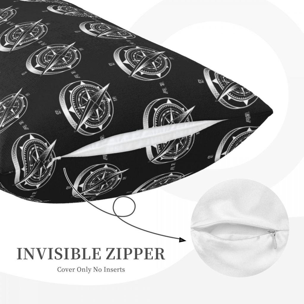 Nautical Compass Captain Anchor Boat Rectangle Pillowcase Cushion Cover Decor Bedroom Bed Home Comfort Throw Pillow