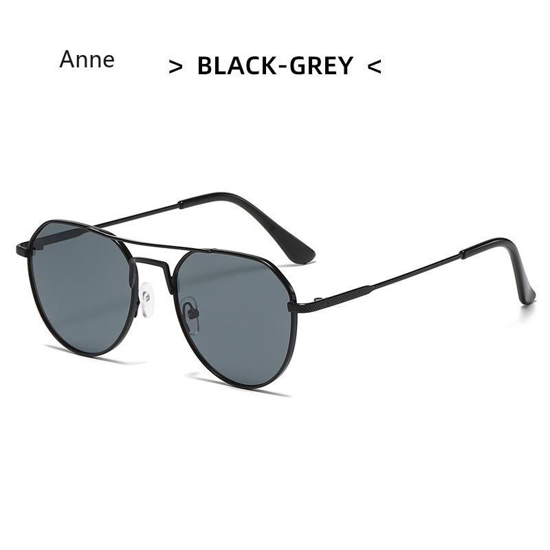 Retro Metal Frame Sunglasses for Women Men Vintage Double Bridge Unisex Shades UV400 Gafas De Sol Hombre