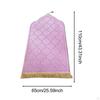 Muslim Prayer Rug Embossing Padded Portable with Tassel Floormat Mat for Festive Holiday