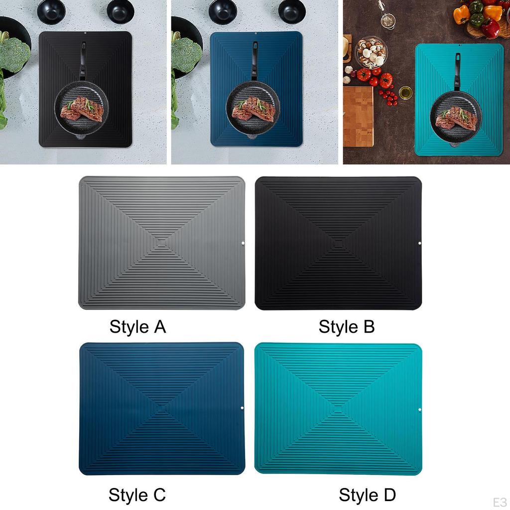 Flexible Silicone Pot Mat for Kitchen Countertop Heat Protection