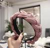New Fashion Women Hairband Cross Knot Braid Headband Adult Autumn Winter Headwear Wide Side Turban Hair Accessories