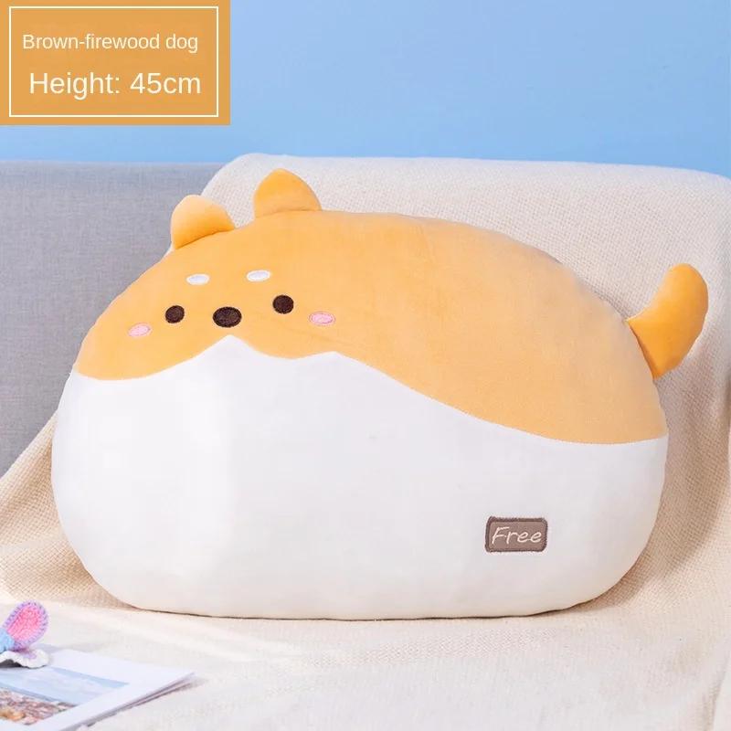 Little Lamb Q-shaped Pillow Cat Pillow Pink Bunny Plush Doll Girl Sleeping In Bed Children's Birthday Gift