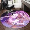 Customizable K-KPop Demon Hunters16 Round Non-Slip Carpet - Ideal for Garden, Picnic, Office, Perfect for Decoration, Suitable For All Seasons