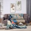 Pokemones Mudkip Wave Blanket Flannel All Season  Breathable Super Soft Throw Blanket for Home Couch Quilt