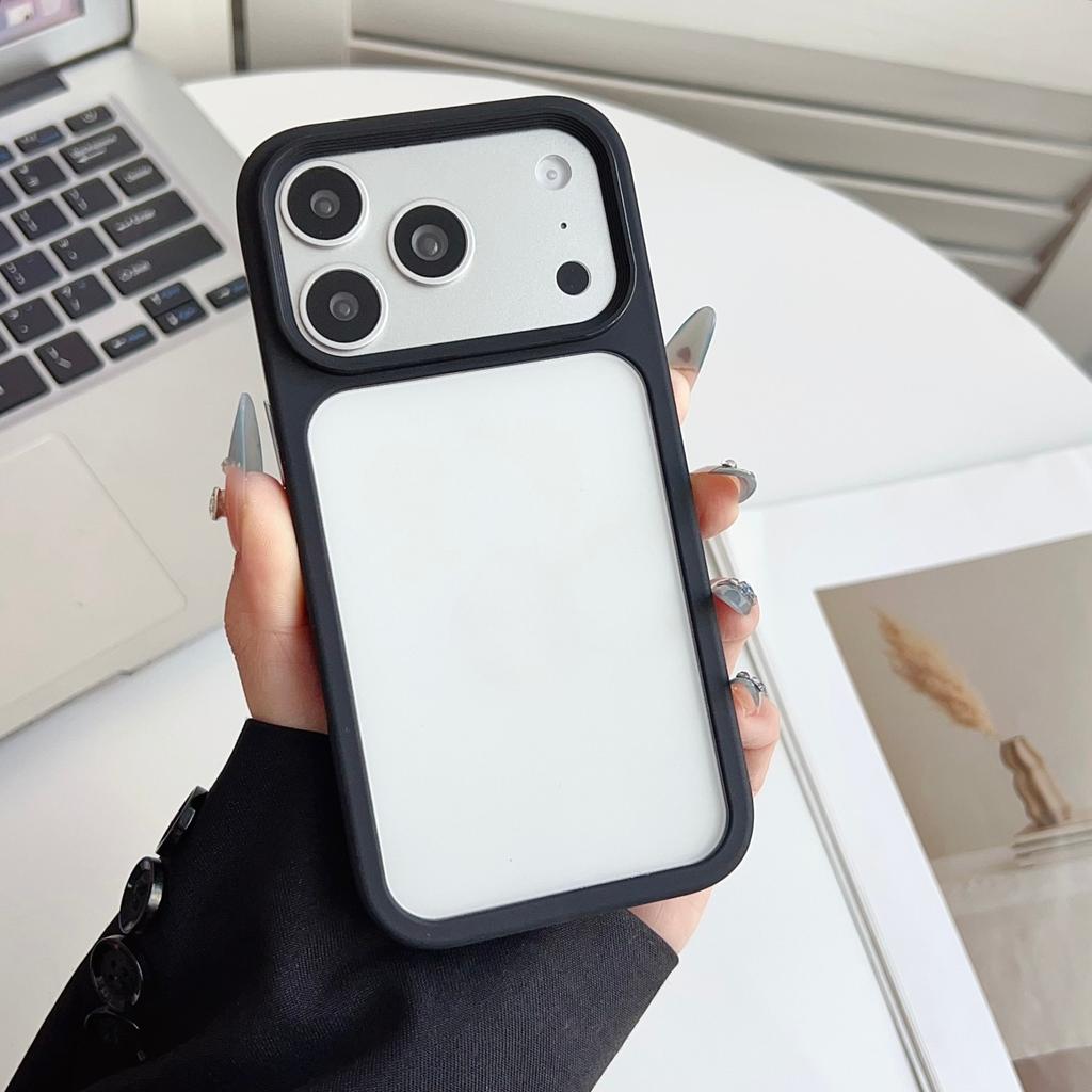 Luxury Acrylic Transparent Backboard Phone Case For iPhone 17 16 15 14 13 12 11 Pro Max Clear PC TPU Hybird Shockproof Cover