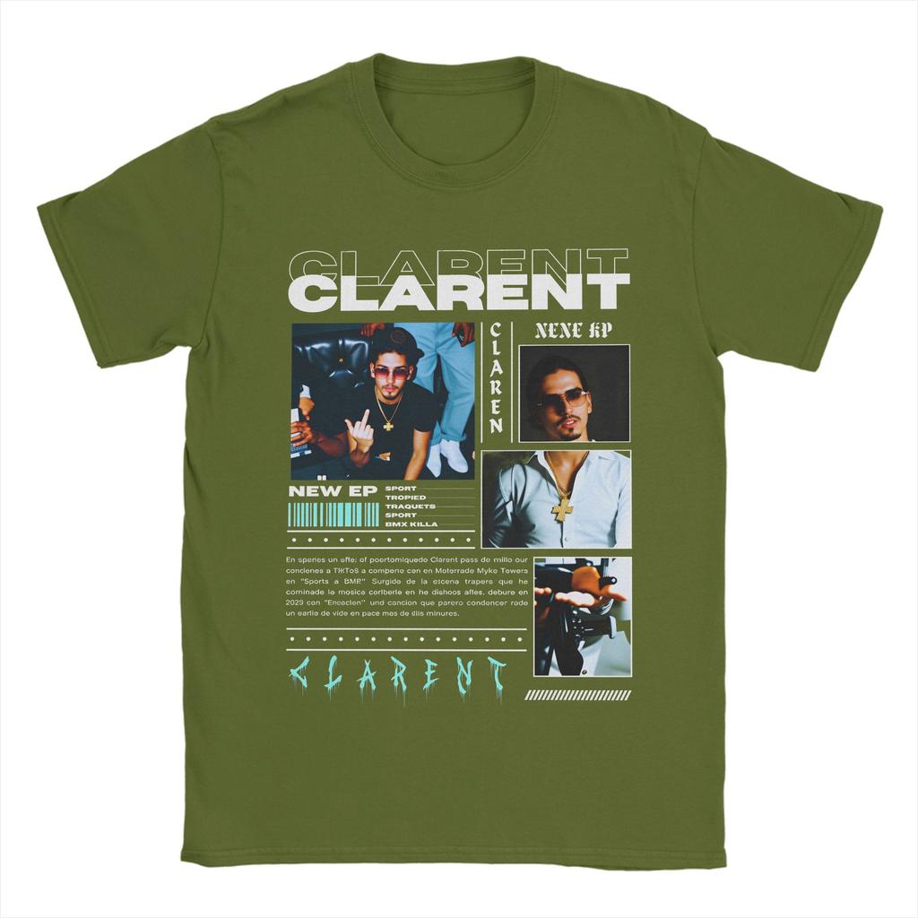 Rapper CLARENT Album T Shirt Beach Popular TShirts Unisex 100 Cotton O Neck Plus Size 5XL Top Tees Short Sleeve Vintage Tops