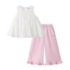 PawinPaw Girls' Cartoon Bear A-line Top & Pants Set
