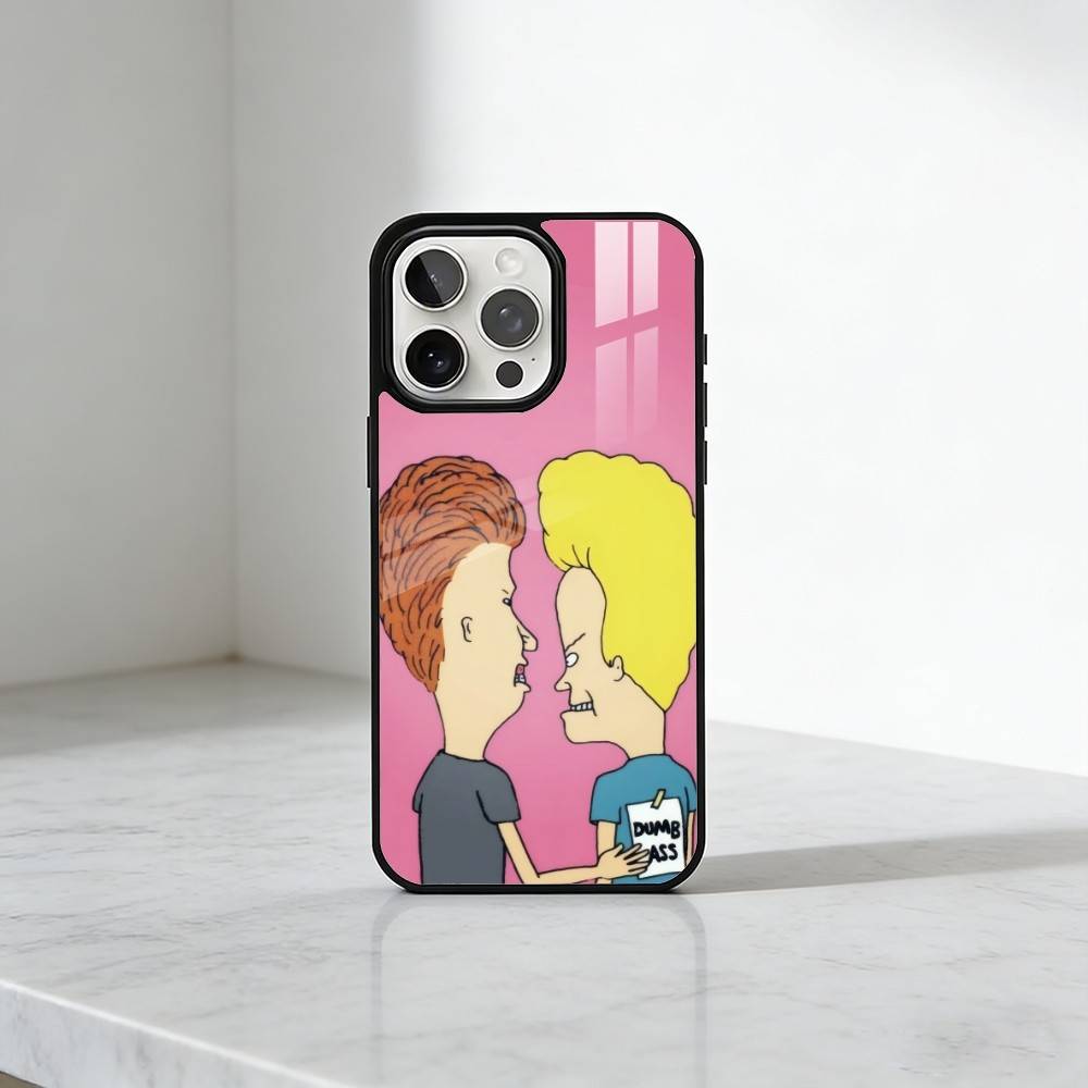 BXB B-Beavis and B-Butt-Head Phone Case For iPhone17,16,15,14,13 Plus,Pro Max Magnetic For Magsafe Wireless Charging iphone16e