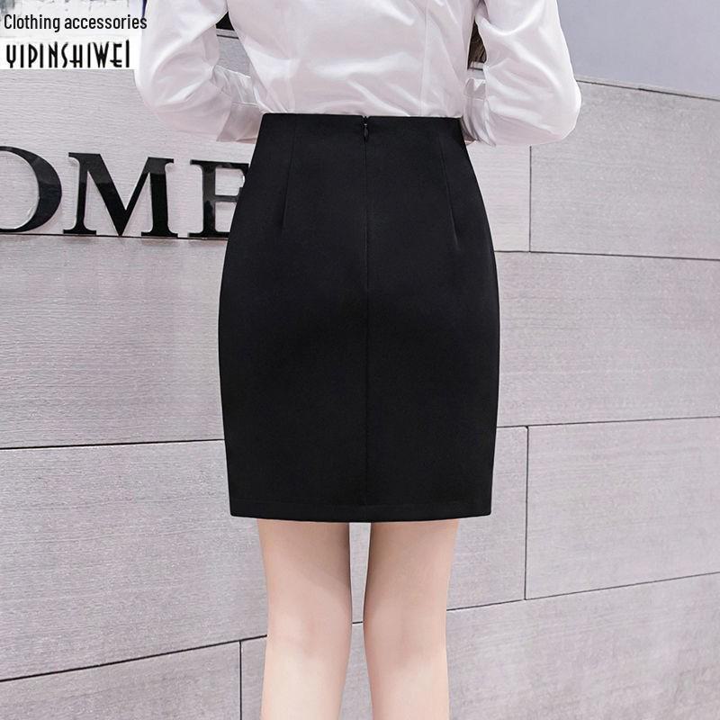 

Профессиональная юбка-карандаш с защитой от воздействия окружающей среды - короткая юбка-карандаш на осень для работы XS чёрный