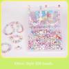 Toddlers DIY Beaded Craft Material Kit Necklace Bracelet Making Handmade Storage Box Educational Toy Gift For Baby Girl Children
