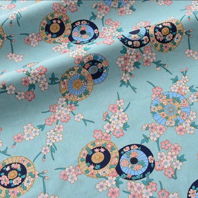 Classics Pastoral Floral Poplin Cotton Fabric DIY Children's Wear Cloth Make Bedding Quilt Decoration Home Sewing Cloth