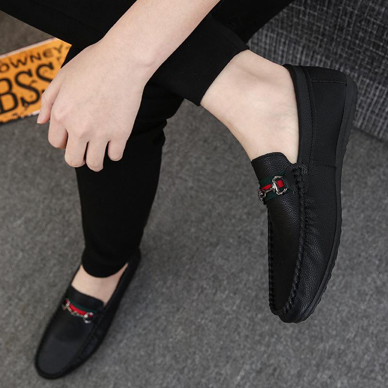 

European station men s shoes Doudou shoes men s 2024 shoes men s one-pedal men s shoes men s casual leather shoes foreign trade loafers 39