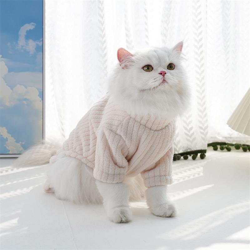 Thickened Warm Dog Clothes Winter Fleece Four Legs Pet Apparel Universal Sizing Cat Dog Wear Thermal Cold Weather Protection