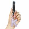 Creative PU Leather 26 Letter Keychains Fashion Alphabet Keyrings Handbag Ornaments Pendant Car Key Holder Accessories Gifts