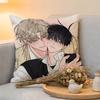 Cushion Cover  Linen  SkinFriendly Soft Decorative Case For Sofa Home Decor BL Anime Yaoi Loving Cartoon Pillow Cover