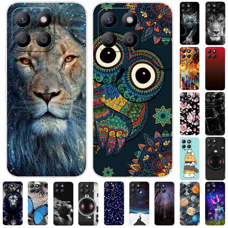 For Honor X8b Case Silicone Soft TPU Fashion Owl Lion Animal Bumper Cover for Huawei Honor X8b Case HonorX8B Shockproof Shells